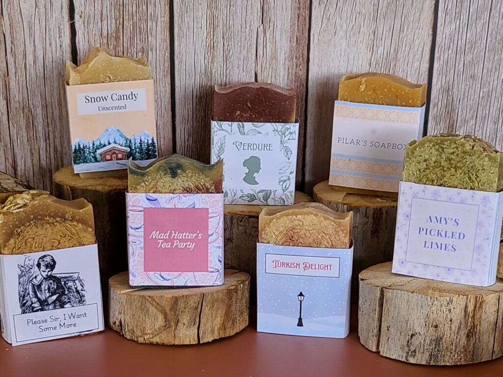 Variety of Jul Bud Ranch Soaps