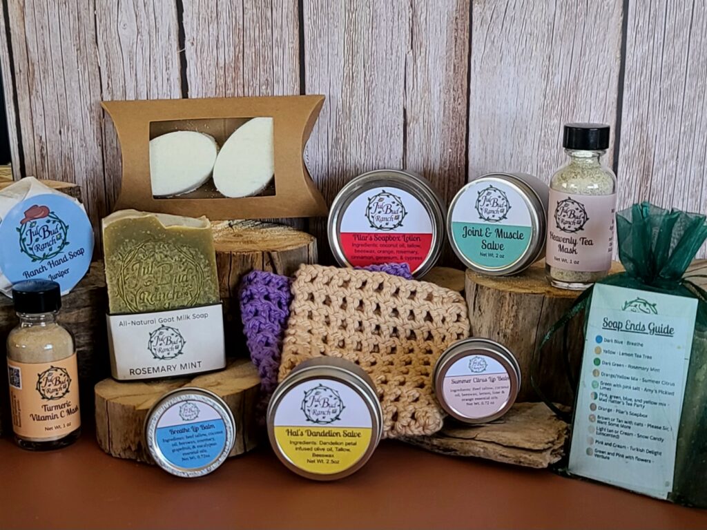 Variety of Jul Bud Ranch Soaps