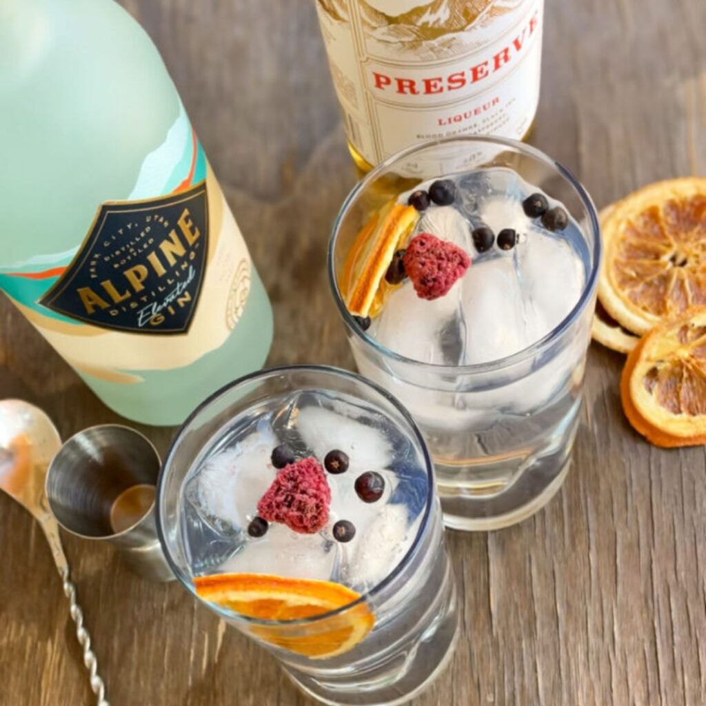 Alpine Distilling beverages mixed with fruits