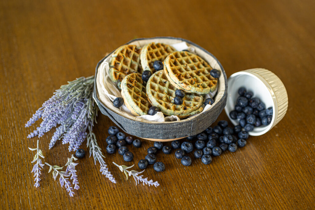 Holly's Pantastic waffles in a bowl