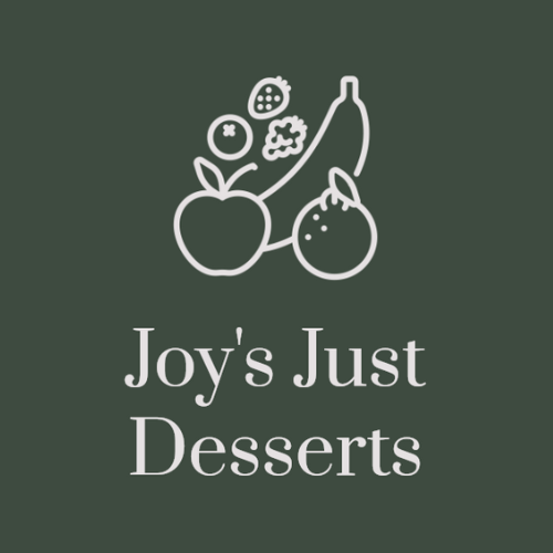 Joy's Just Desserts logo featuring a colorful assortment of sweet treats