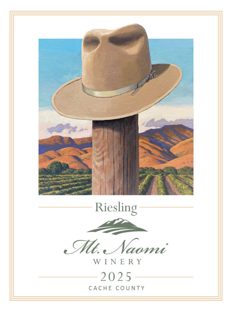 Mt Naomi Winery Riesling Label