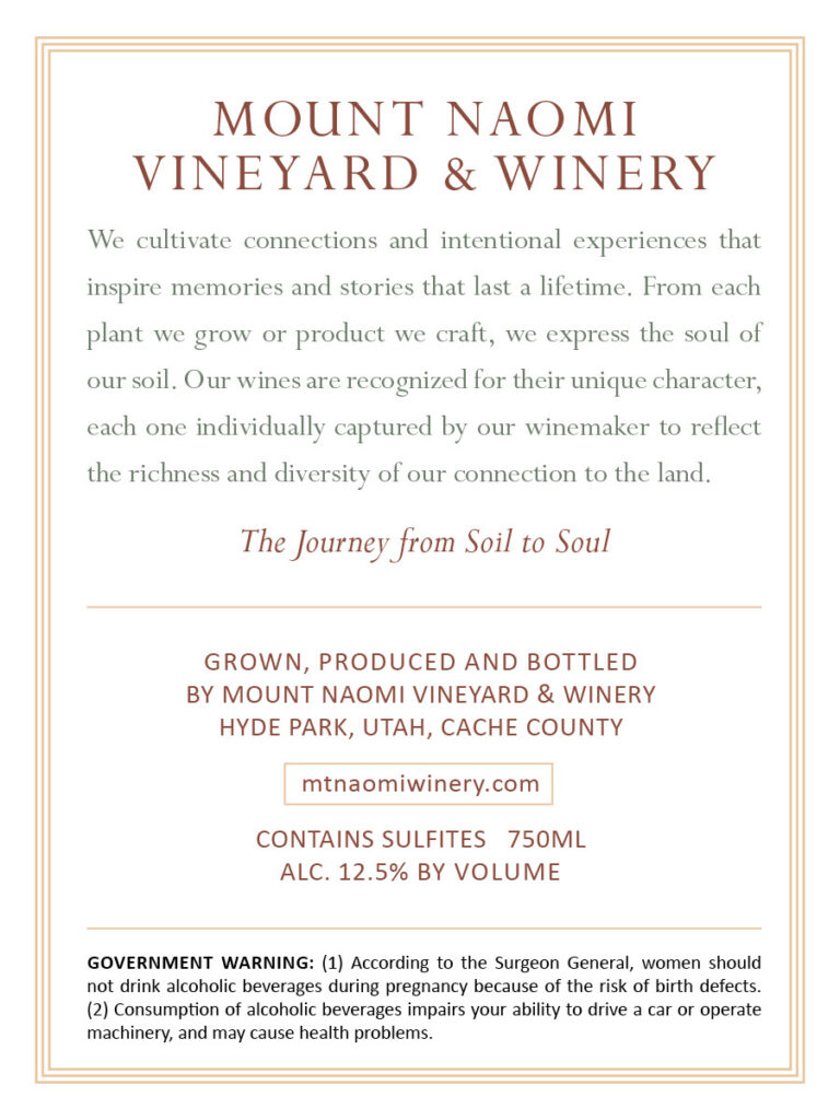 Vineyard and Winery description