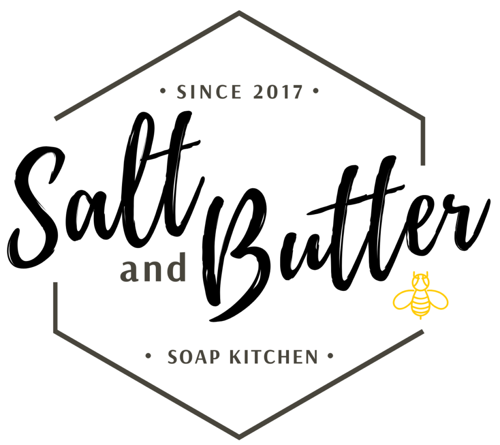 A black and yellow logo featuring the words "Soap Kitchen" for branding purposes