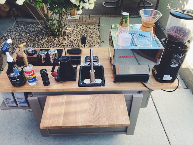 a table with a variety of items displayed on it