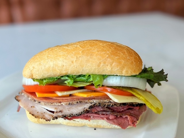 sandwich made with Snider Bros Meat