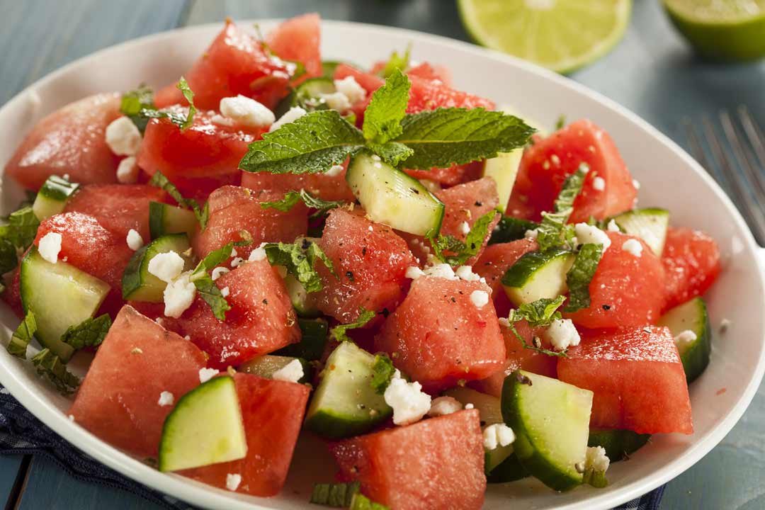 Featured image for “Watermelon Cucumber Salad”